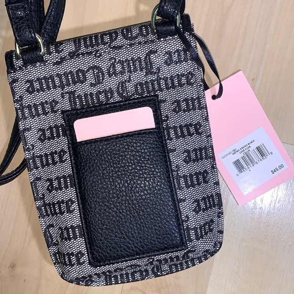 JUICY COUTURE Gothic Status Black Love Club Cellie Purse - Picture 4 of 6